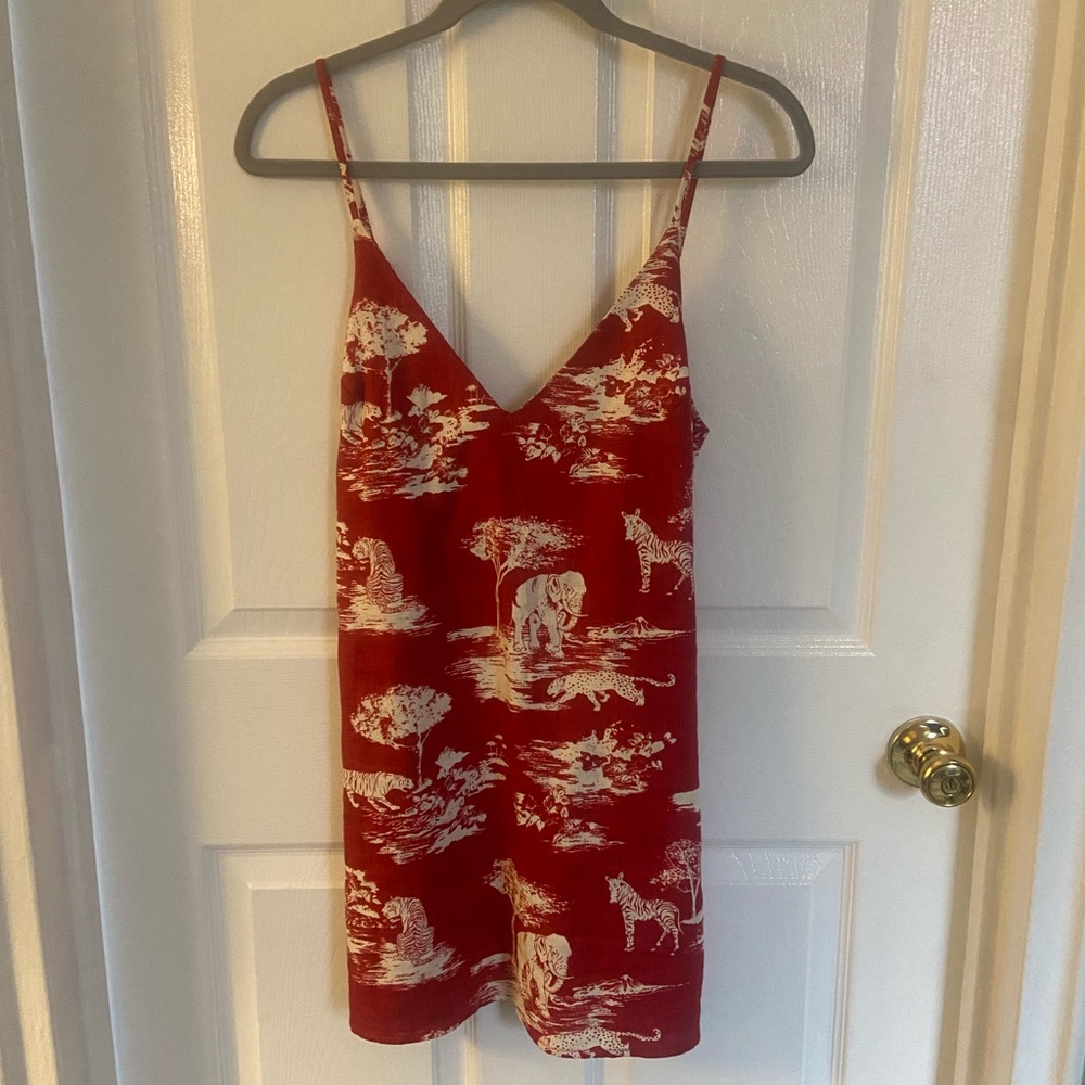Reformation mini red dress in perfect condition
